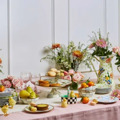 MacKenzie-Childs Sterling Check Enamel Everyday Bowl* Outdoor Entertaining