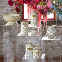 MacKenzie-Childs Sterling Check Enamel Everything Bowl* Outdoor Entertaining