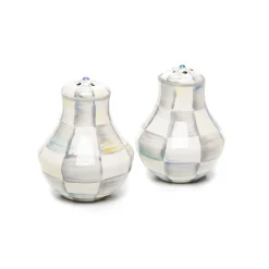MacKenzie-Childs Sterling Check Enamel Salt & Pepper Shakers* Outdoor Entertaining