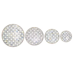 MacKenzie-Childs Sterling Check Enamel Serving Platter* Outdoor Entertaining