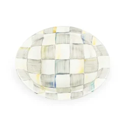 MacKenzie-Childs Sterling Check Enamel Soap Dish* Bed & Bath