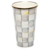 MacKenzie-Childs Sterling Check Enamel Tumbler - 20 Ounce* Outdoor Entertaining