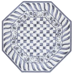 MacKenzie-Childs Sterling Check Rug - 6' Octagon* Rugs