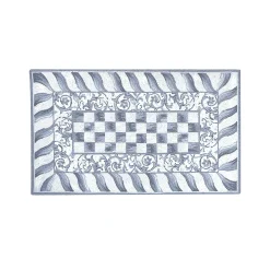 MacKenzie-Childs Sterling Check Rug - 3' X 5'* Rugs