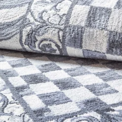 MacKenzie-Childs Sterling Check Rug - 5' X 8'* Rugs