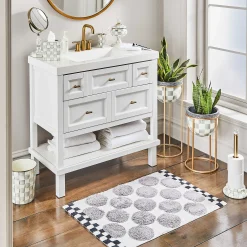 MacKenzie-Childs Sterling Dot Bath Rug* Bed & Bath