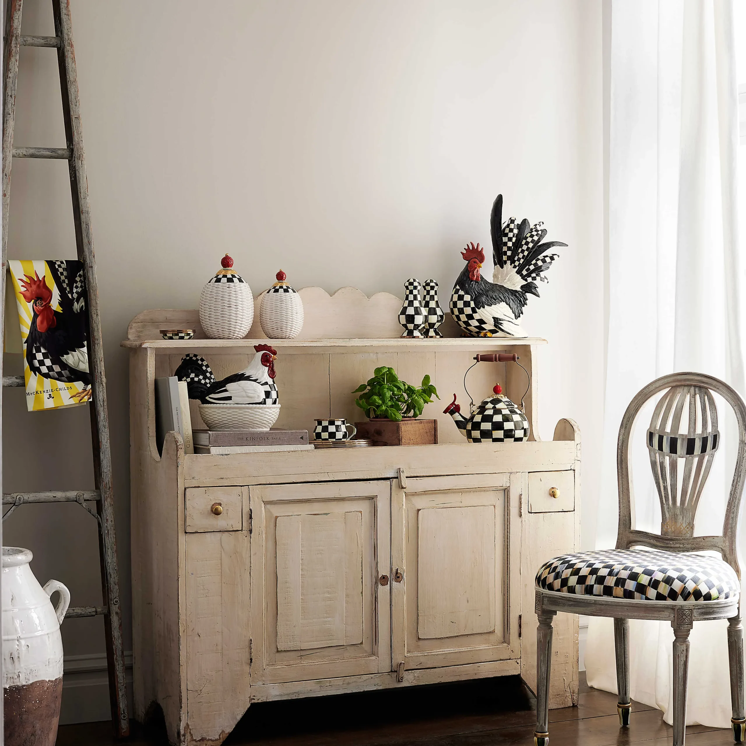 MacKenzie-Childs Sunrise Rooster Dish Towel* Kitchen & Table Linens