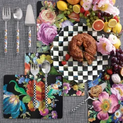 MacKenzie-Childs Supper Club Salad Serving Set - Courtly Check* Outdoor Entertaining