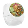 MacKenzie-Childs Sweets Jar With Flower Market Enamel Lid - Green* Kitchen Storage & Organization