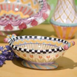 MacKenzie-Childs Taylor Large Footed Serving Dish - Odd Fellows* Outdoor Entertaining