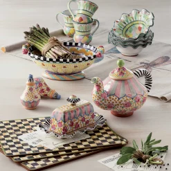 MacKenzie-Childs Taylor Large Footed Serving Dish - Odd Fellows* Outdoor Entertaining