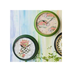MacKenzie-Childs Tea Kettle Bouquet Wall Clock* Room Accents