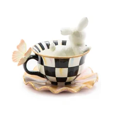 MacKenzie-Childs Teacup Bunny* Room Accents
