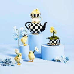 MacKenzie-Childs Teacup Pansy* Room Accents