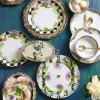 MacKenzie-Childs Thistle & Bee Bread & Butter Plate* Outdoor Entertaining