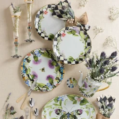 MacKenzie-Childs Thistle & Bee Charger* Outdoor Entertaining