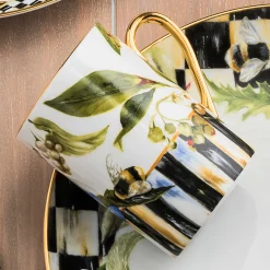 MacKenzie-Childs Thistle & Bee Mug* Outdoor Entertaining