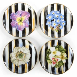 MacKenzie-Childs Thistle & Bee Salad Plate - Trillium* Outdoor Entertaining