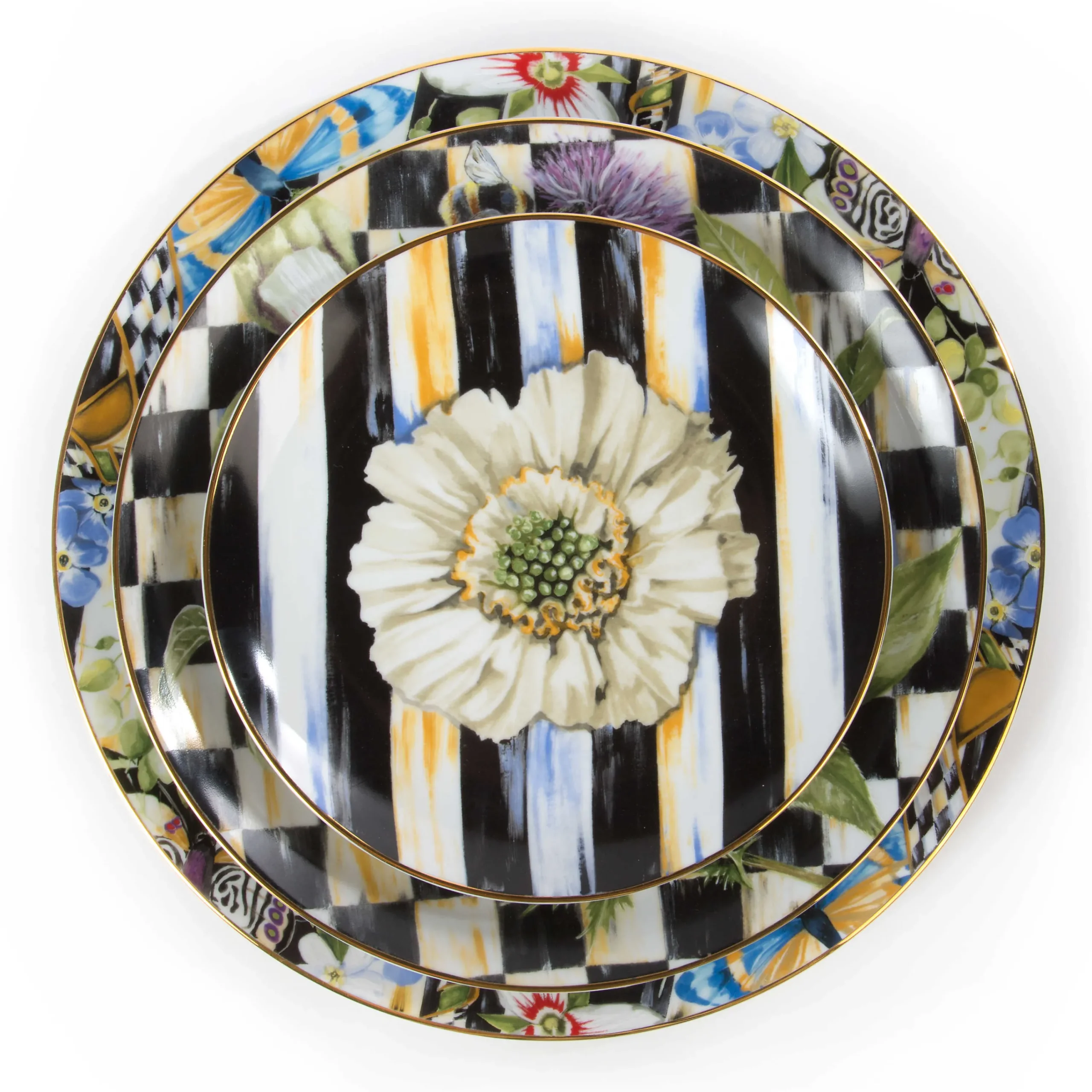 MacKenzie-Childs Thistle & Bee Salad Plate - The Bride* Outdoor Entertaining
