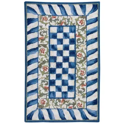 MacKenzie-Childs Truly Royal Check Rug - 3' X 5'* Rugs