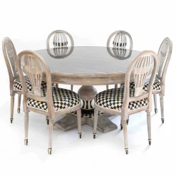 MacKenzie-Childs Tuscan Farm Pedestal Table* Dining Room & Kitchen