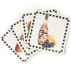 MacKenzie-Childs Vino Alfresco Coasters - Set Of 4* Table Accessories