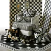 MacKenzie-Childs Westminster Hair On Hide Rug - Black - 6' Octagon* Rugs