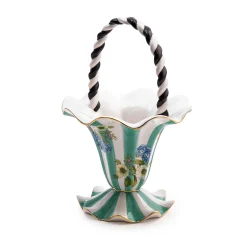 MacKenzie-Childs Wildflowers Basket* Room Accents