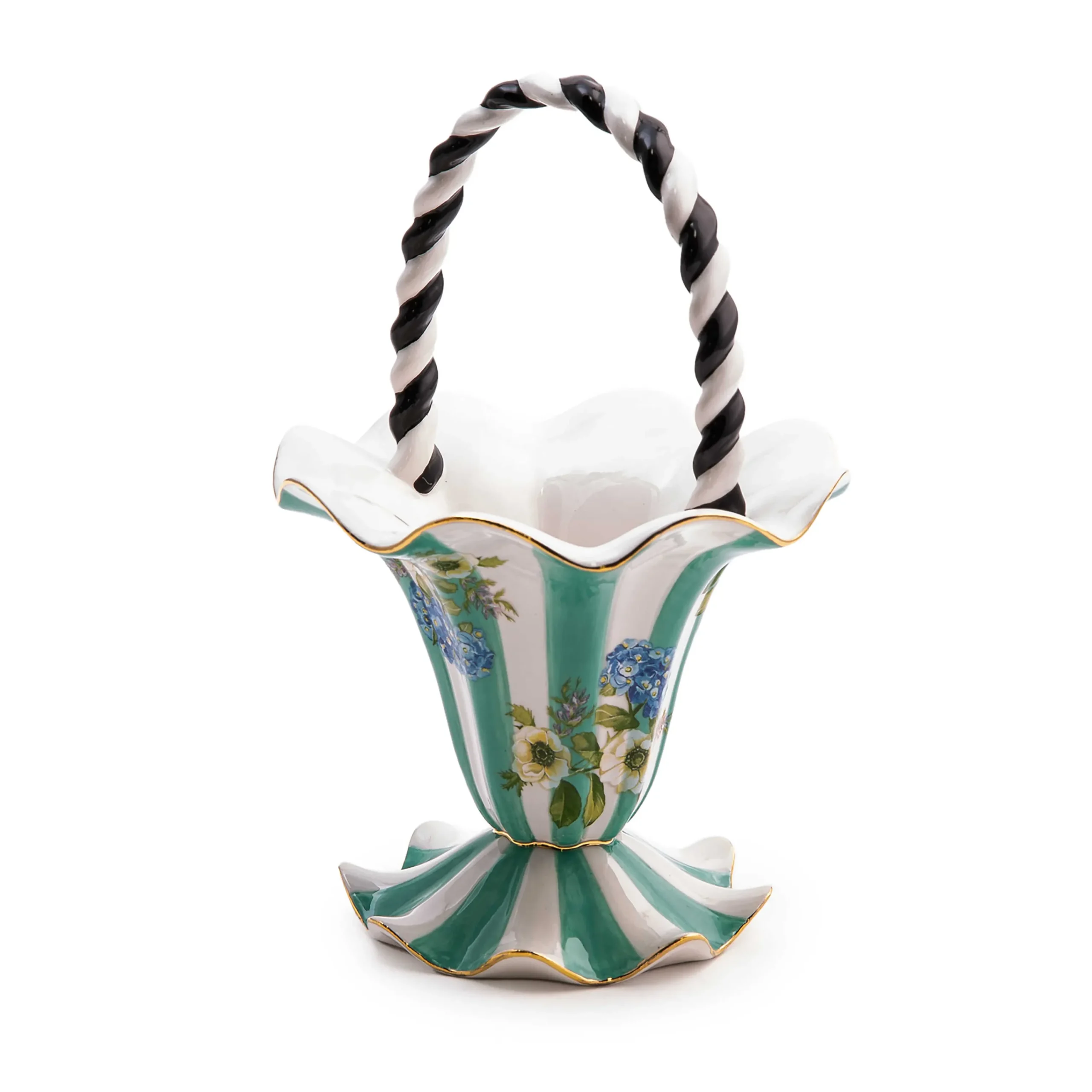 MacKenzie-Childs Wildflowers Basket* Room Accents