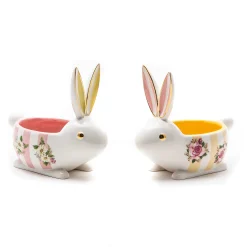MacKenzie-Childs Wildflowers Bunny Dishes - Set Of 2* Outdoor Entertaining