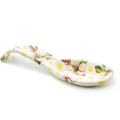 MacKenzie-Childs Wildflowers Enamel Spoon Rest - Yellow* Kitchen Utensils & Tools