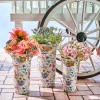 MacKenzie-Childs Wildflowers Flower Buckets - Set Of 3* Pots & Planters