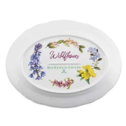 MacKenzie-Childs Wildflowers Serving Platter - Blue* Serveware