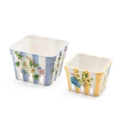 MacKenzie-Childs Wildflowers Small Berry Basket - Yellow* Kitchen Utensils & Tools