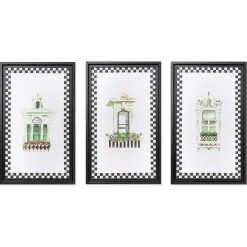 MacKenzie-Childs Window Wall Art - Set Of 3* Room Accents