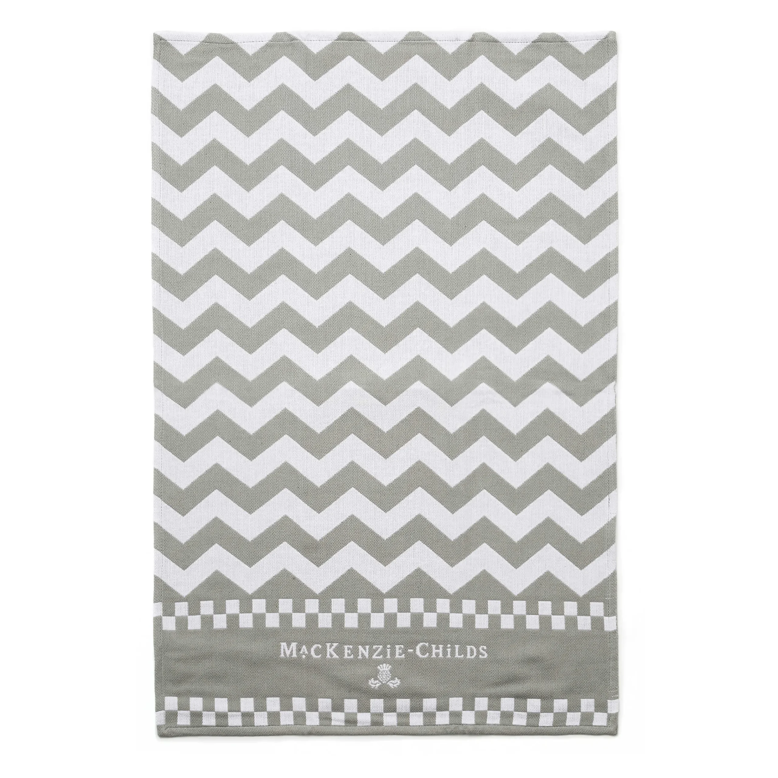 MacKenzie-Childs Zig Zag Dish Towels - Sterling - Set Of 3* Kitchen & Table Linens