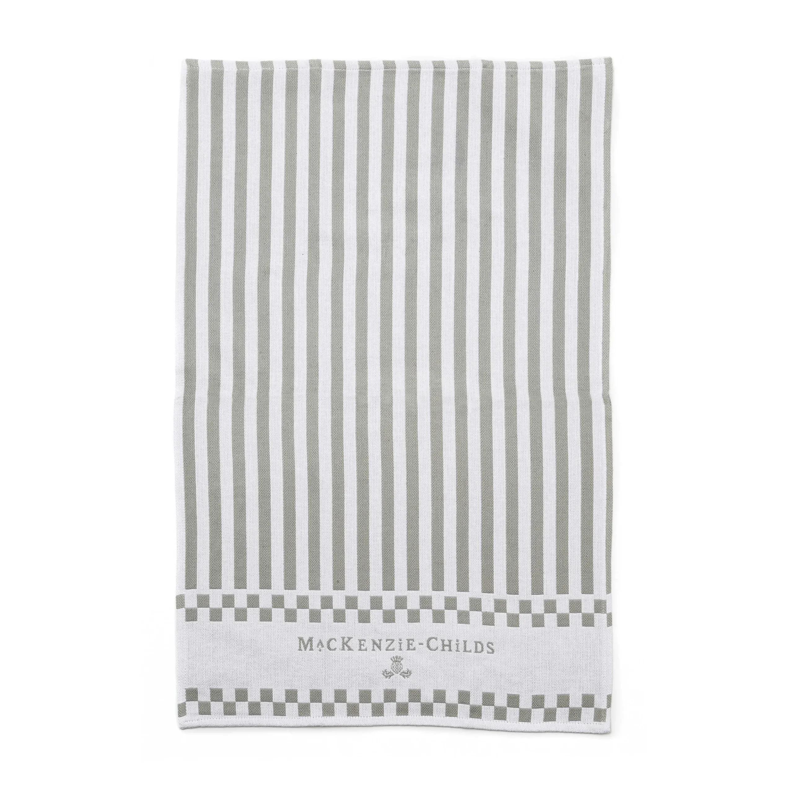 MacKenzie-Childs Zig Zag Dish Towels - Sterling - Set Of 3* Kitchen & Table Linens