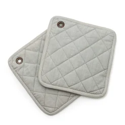 MacKenzie-Childs Zig Zag Potholder - Sterling - Set Of 2* Kitchen & Table Linens