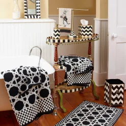 MacKenzie-Childs Zig Zag Waste Bin* Room Accents